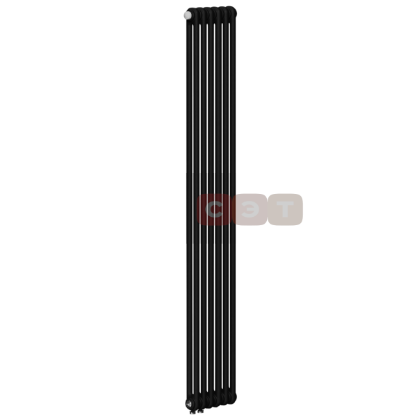 Радиатор стальной 2х трубный Rifar TUBOG АНТРАЦИТ 06 секций (в. 2220мм, подкл. -  донное левое/право